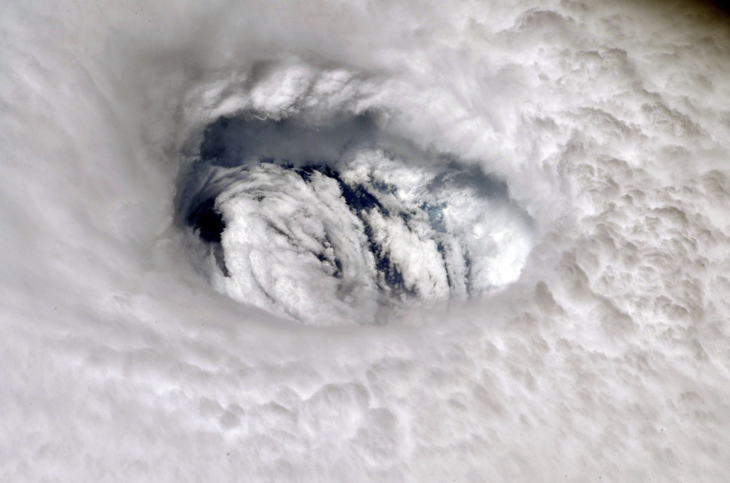 Hurricane Dorian's Eye Seen from the International Space Station 